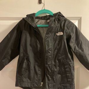 Boys 4t North Face, Black rain jacket